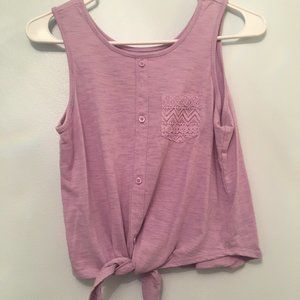 Wonder Nation Purple 14/16 Girls Tye down Top